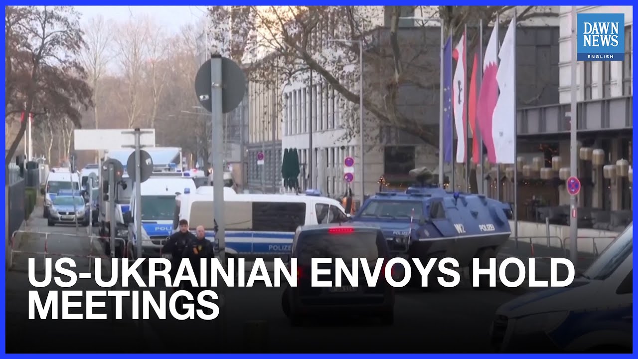 Security Tight in Berlin as US-Ukrainian Envoys Hold Talks Ahead of Summit | Dawn News English