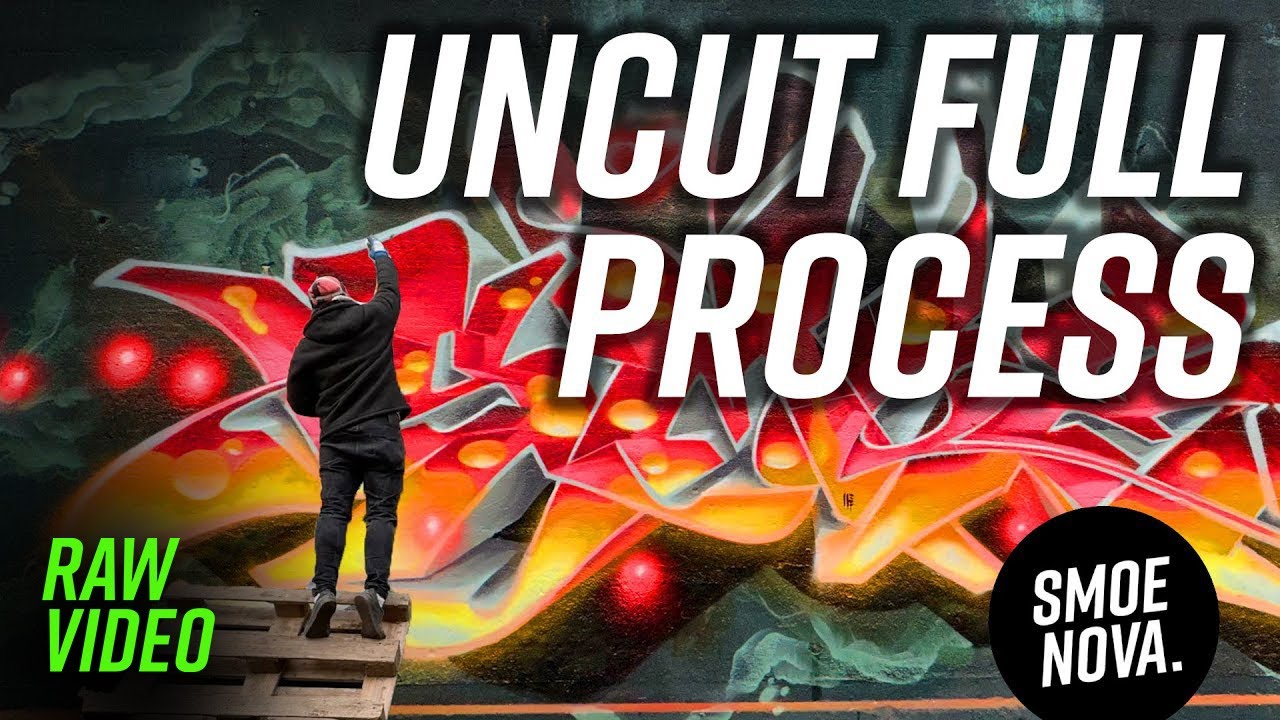 FULL PROCESS LAVA GRAFFITI