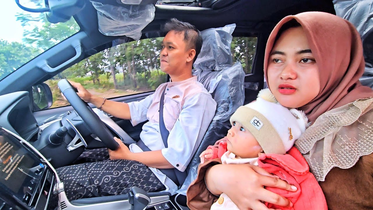 REAKSI DEK TASYA NAIK PAJERO ! MALAH TIDUR