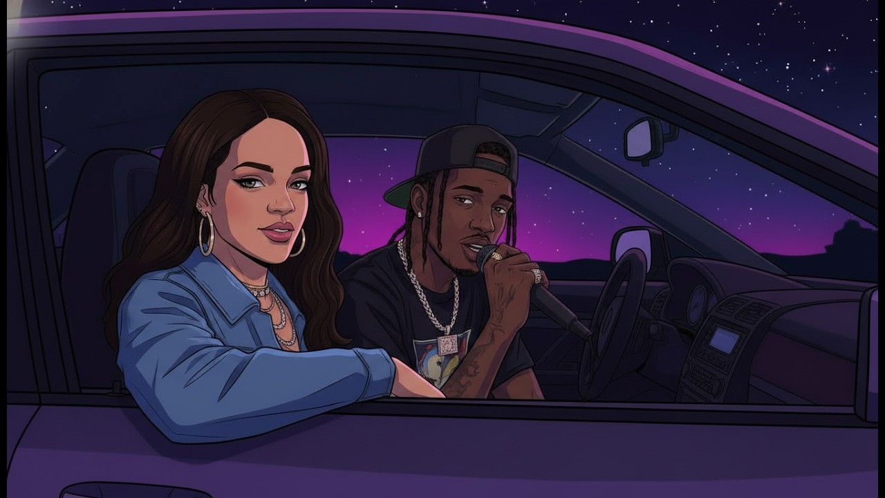 Neon Drift 420 — Smooth Streets | Chill Rap Night Drive #4 (1 Hour Mix)