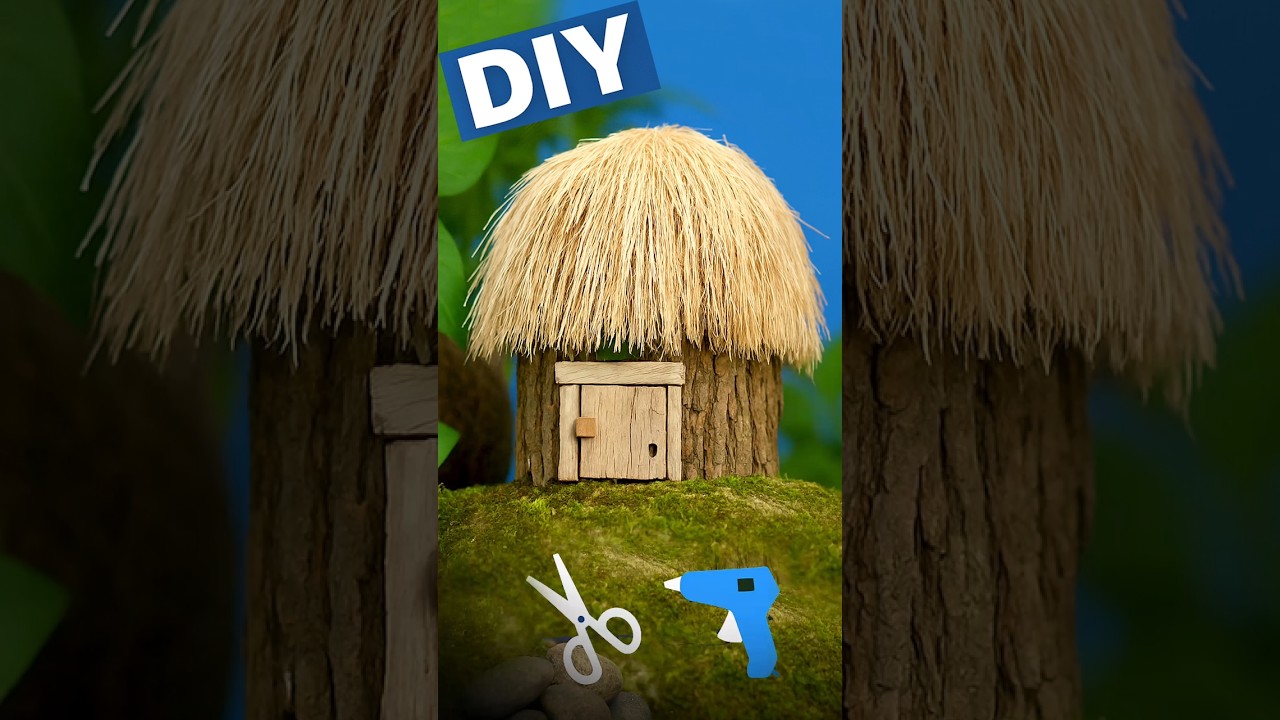 Make the Ethnic Miniature House | Papua Ethnic House DIY #diy #miniature #house