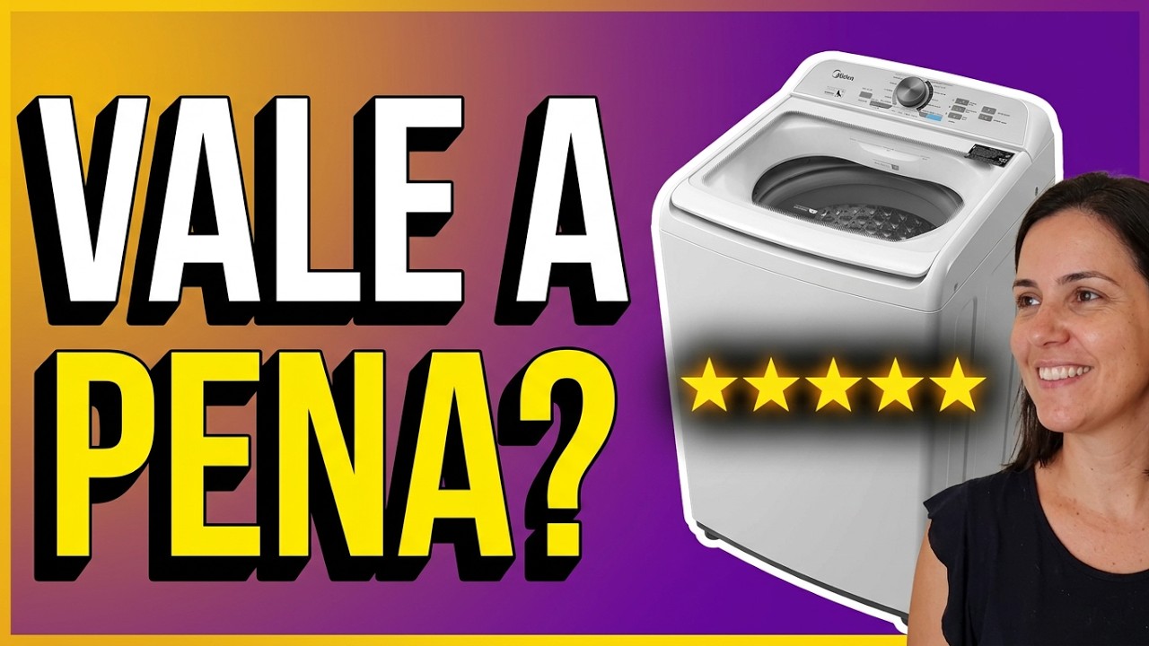 MÁQUINA DE LAVAR MIDEA 13KG MODELO MA500W13 - Resenha completa