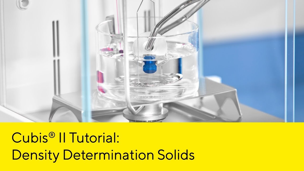 Determination of Sample Density with the Cubis&reg; II Lab Balance