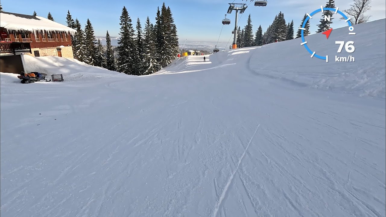 Jahorina staza Ogorjelica od vrha do dna za 2 minute 😎