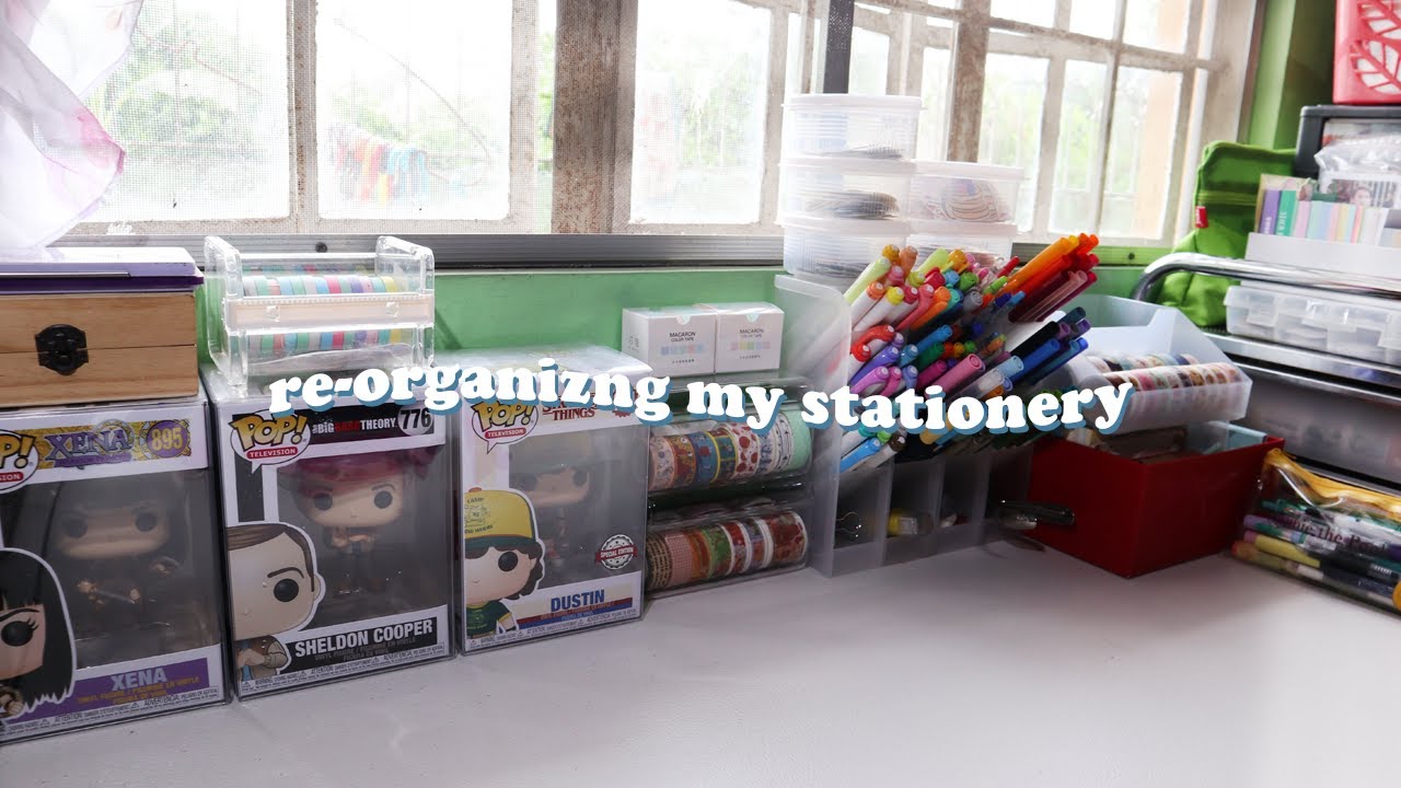 organizing my stationery collection📌
