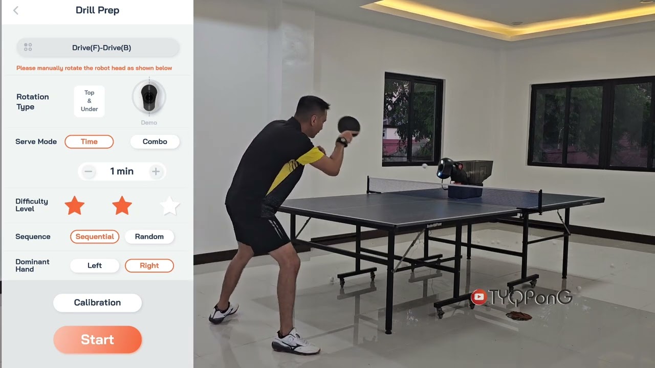A minute with PongBot 🏓 - PD Near Net 2/2 COMBINED (DRIVE FH - DRIVE BH)