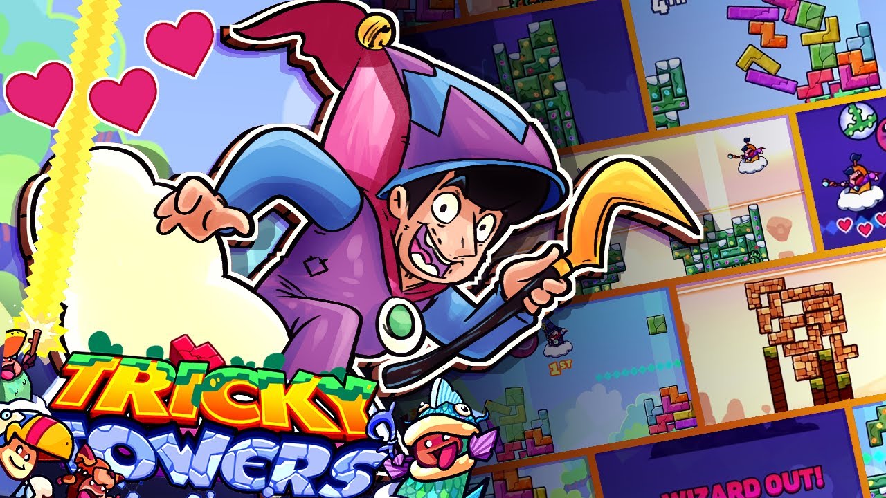 TRICKY TOWERS RETURNS! (Multiplayer Games /w Chilled, Court, Larry, & Junk!)