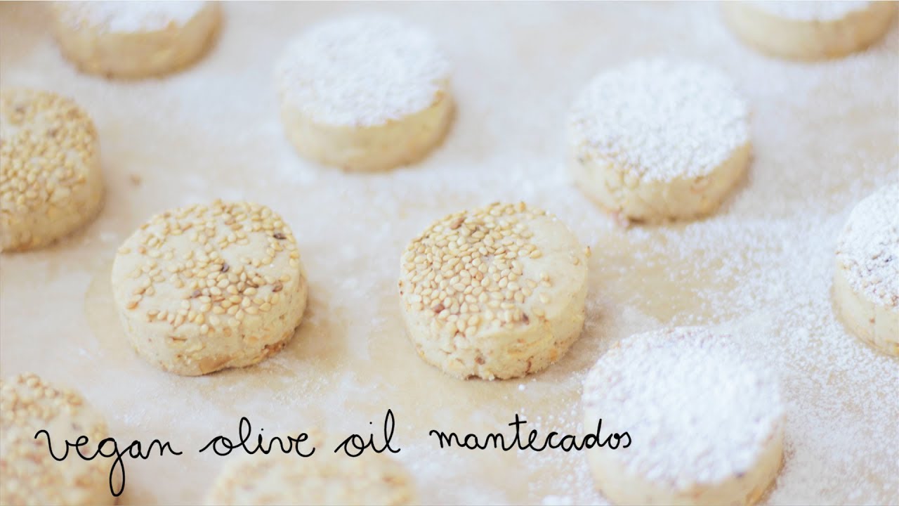 Vegan Olive Oil Mantecados | Mantecados de aceite de oliva veganos
