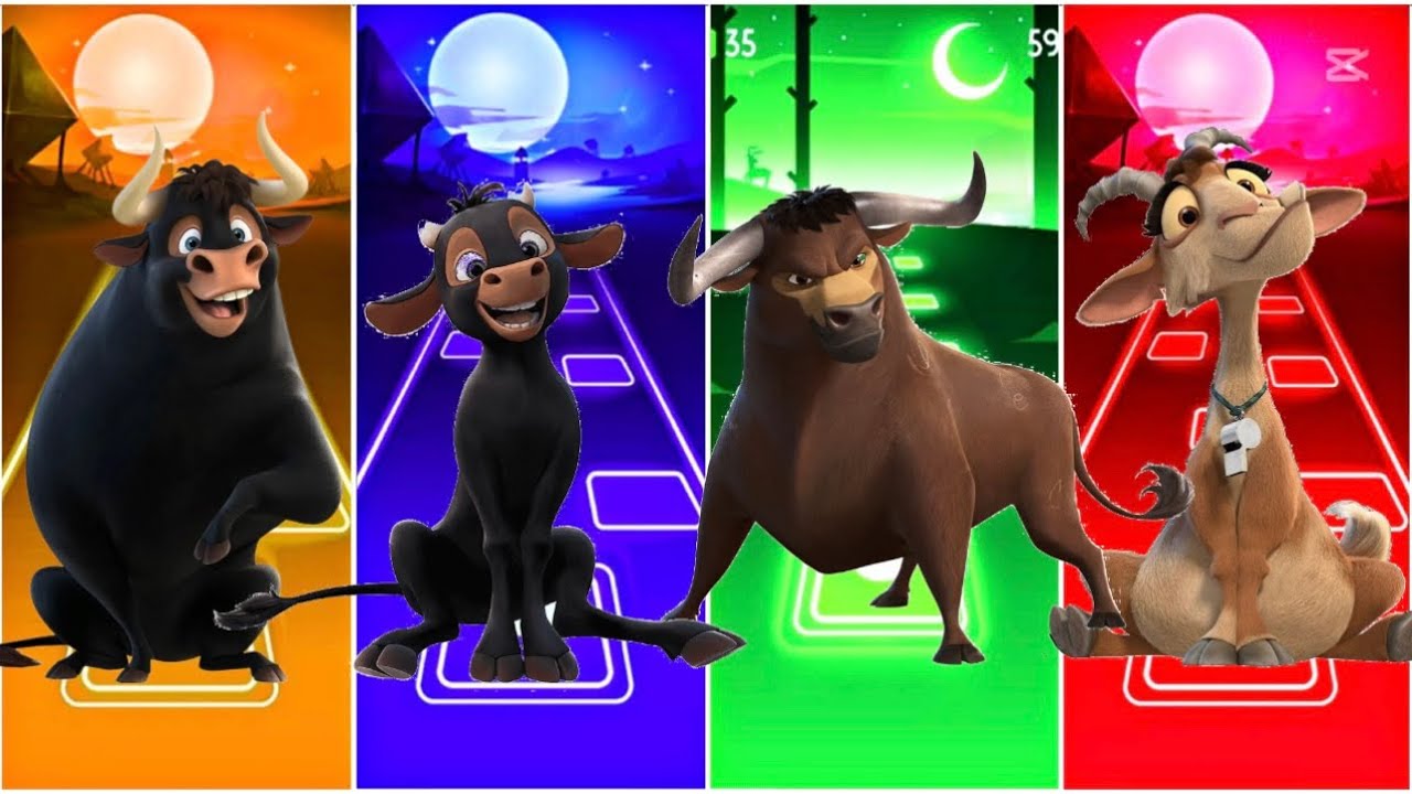 Funny Ferdinand🐃🆚Funny Pacho🐮🆚Funny Valiente🐃🆚Funny Goat🐐