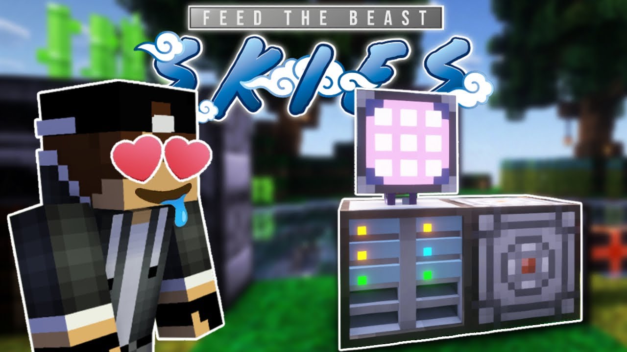 PRIMEIRO SISTEMA DE ARMAZENAMENTO!! APPLIED!!! FTB SKIES #04