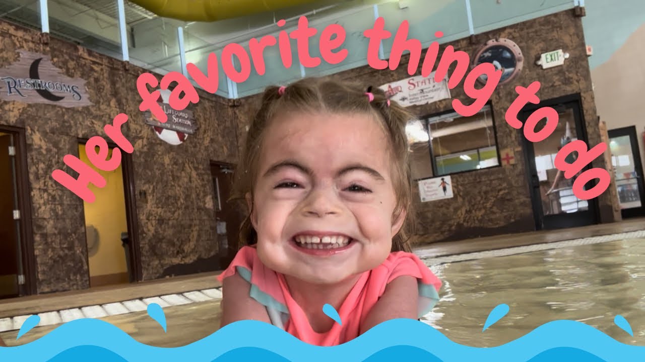 This made her day | visiting the aquatic center