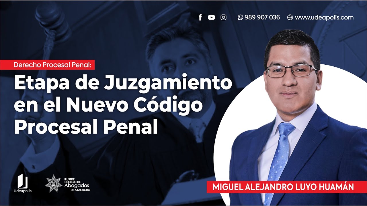 Etapa de Juzgamiento en el NCPP | Miguel Alejando Luyo Huamán