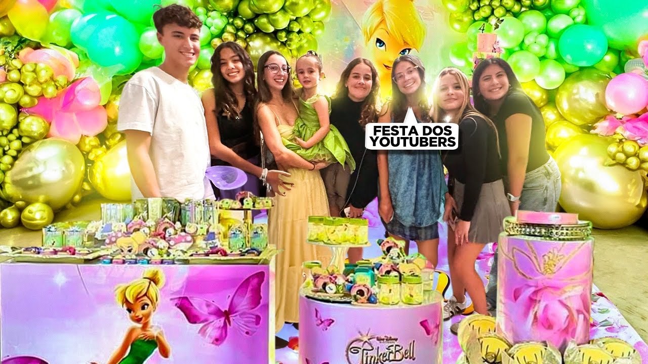 FUI NA FESTA DE 4 ANOS DE UMA YOUTUBER E ENCONTREI MEUS AMIGOS YOUTUBERS LÁ