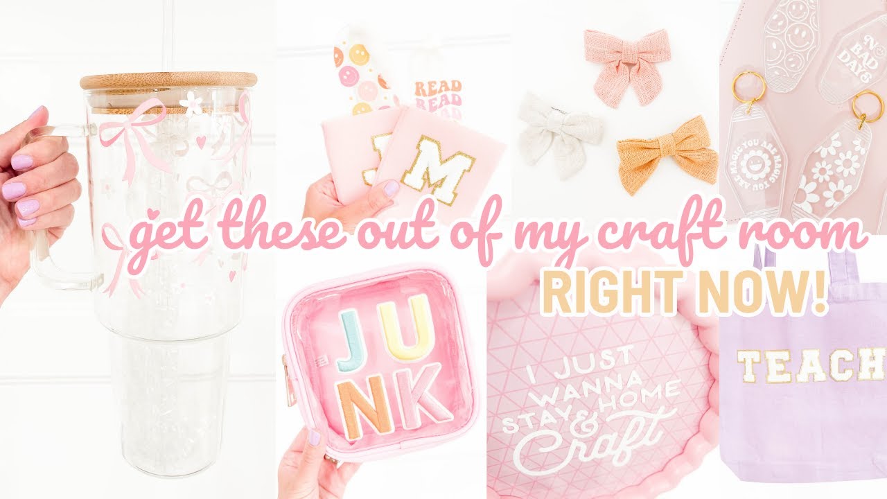 Get These Out Of My Craft Room RIGHT NOW! | Crafting Through A Pile Of Craft Supplies