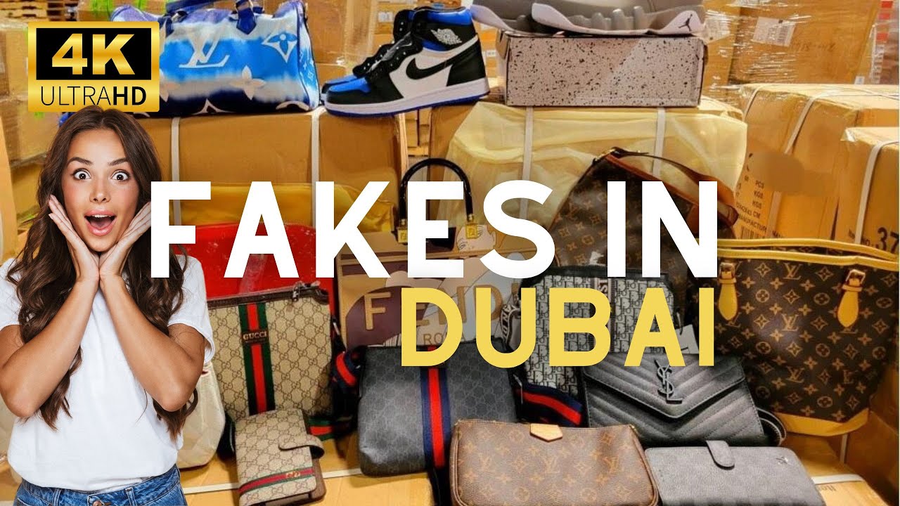 Exploring Dubai's FAKEstores in 4K - Walking Video - Gucci, Prada, Dior