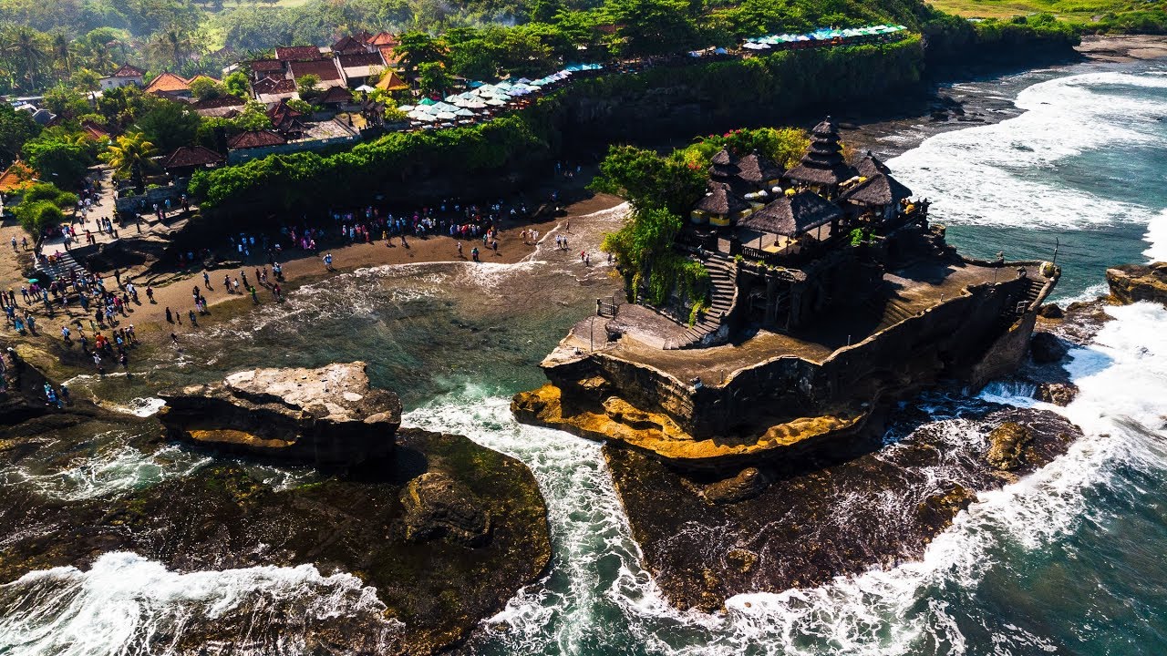 Tanah Lot Temple (Bali) by drone