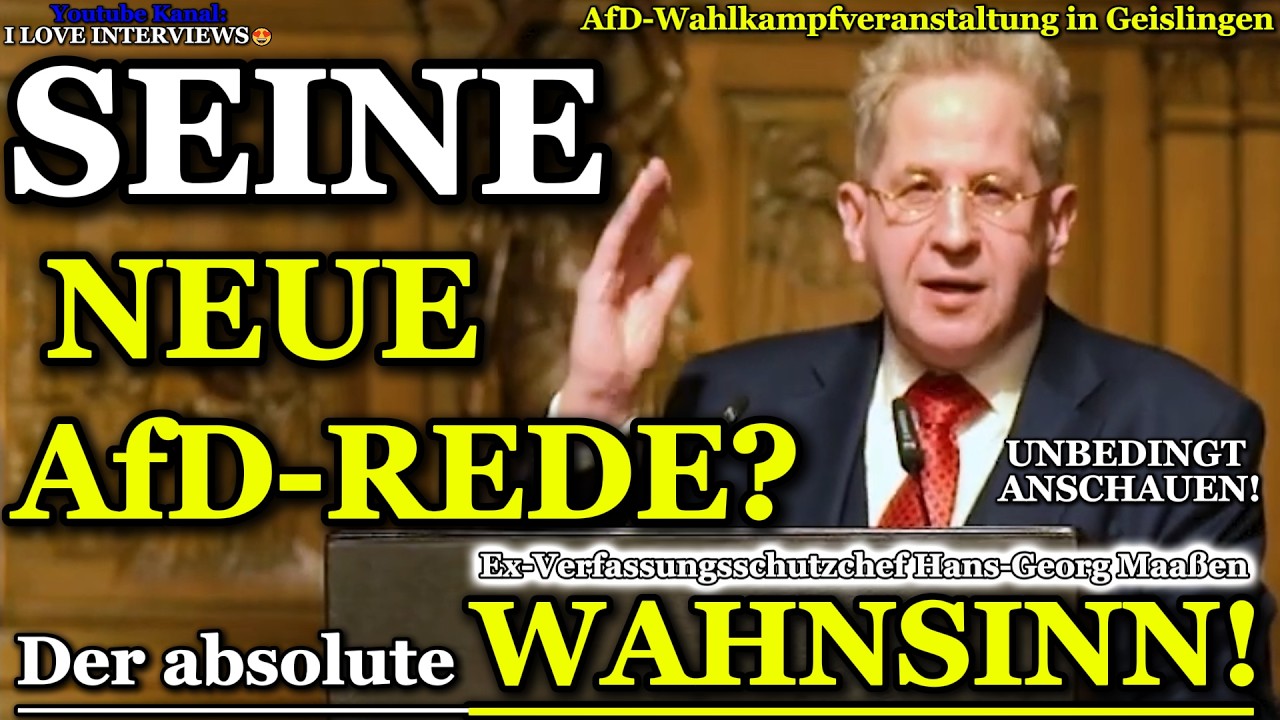 SEINE ZWEITE AfD-REDE! 😍WAHNSINN! 💥Ex-Verfassungsschutzchef Hans-Georg Maaßen hat Seite gewechselt!?