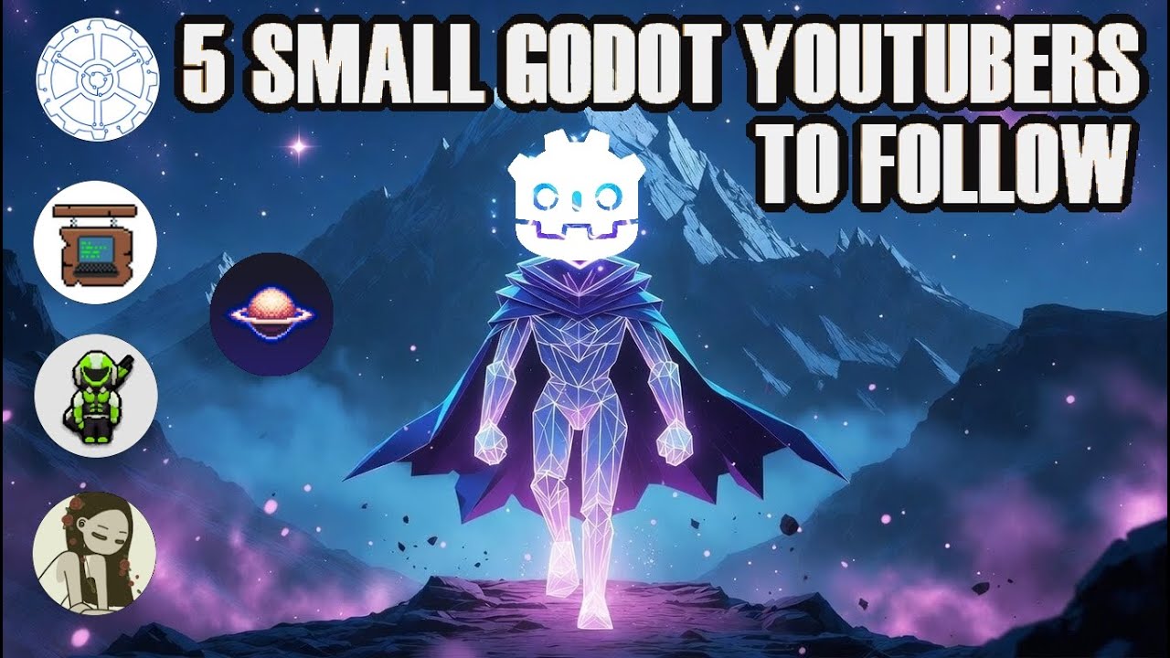 5 небольших YouTube-блогеров, использующих Godot, на которых стоит подписаться