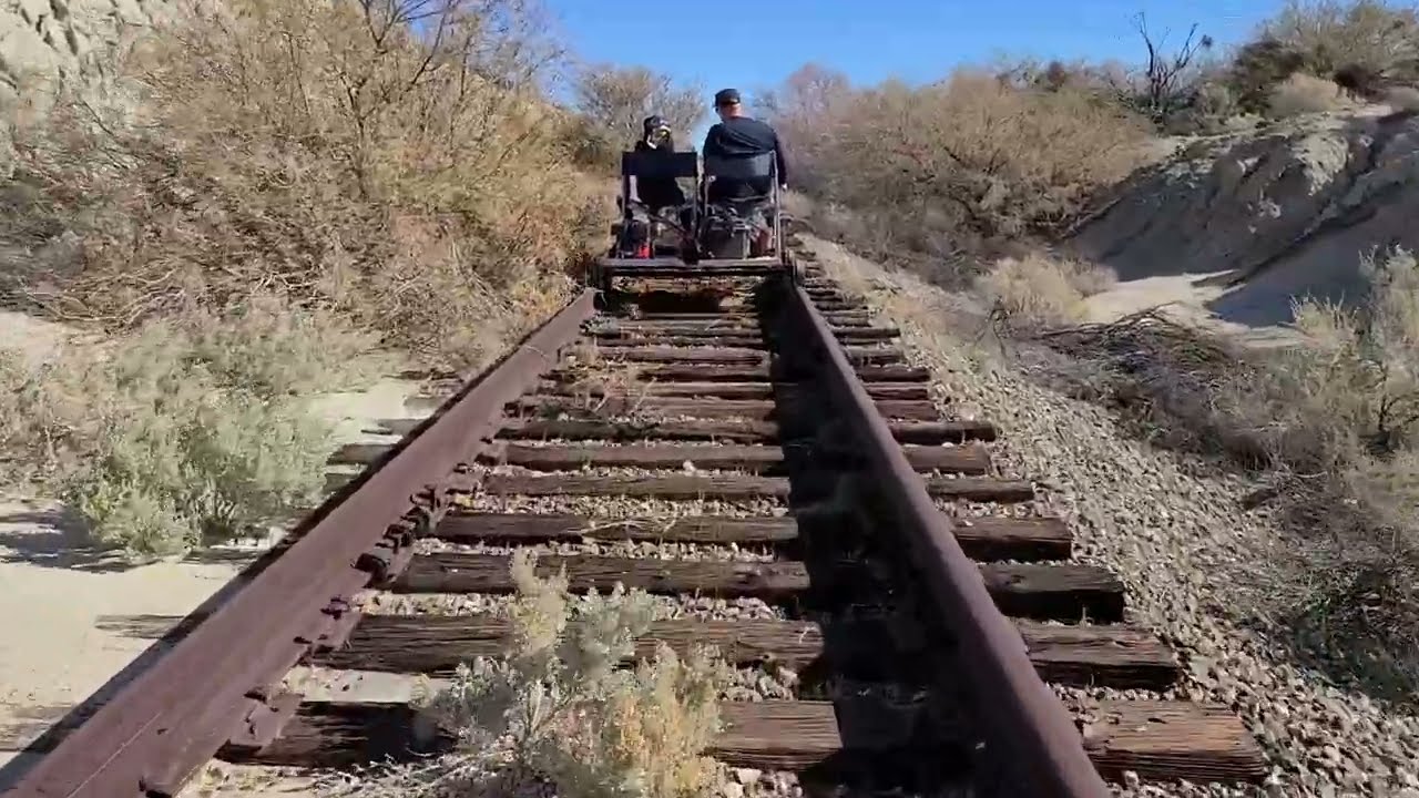Final railcart ride at Eagle Mountain. They ripped up the tracks!