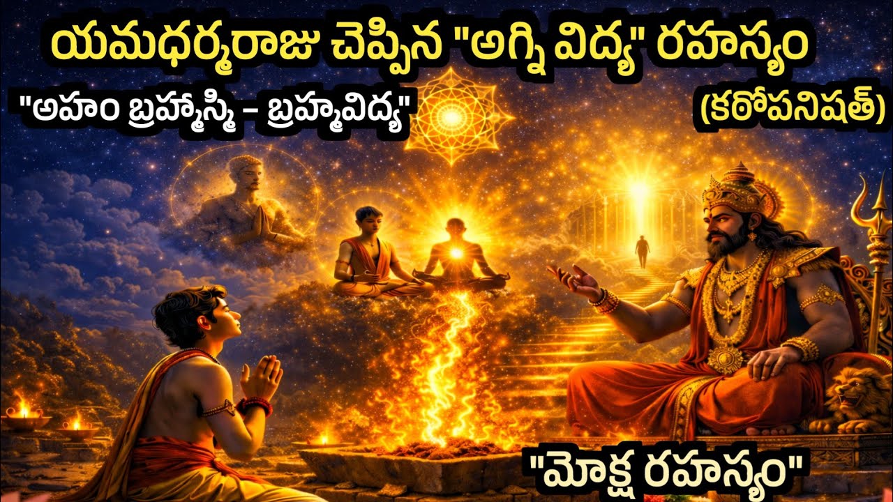 ఈ అగ్ని యజ్ఞాన్ని సరిగ్గా చేసిన వారికి కర్మలు భస్మమై అమృతత్వం లభిస్తుంది | కఠోపనిషత్#అహం బ్రహ్మాస్మి