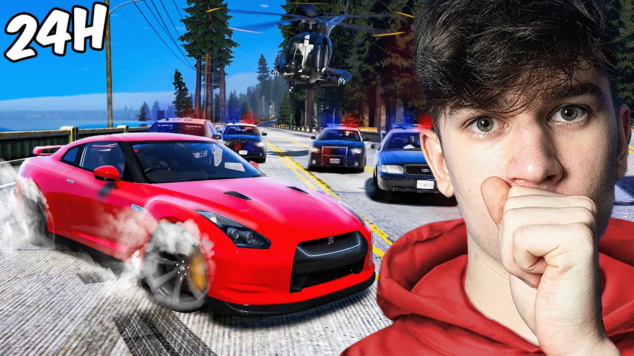 Spędziłem 24h jako ZŁODZIEJ w GTA V..