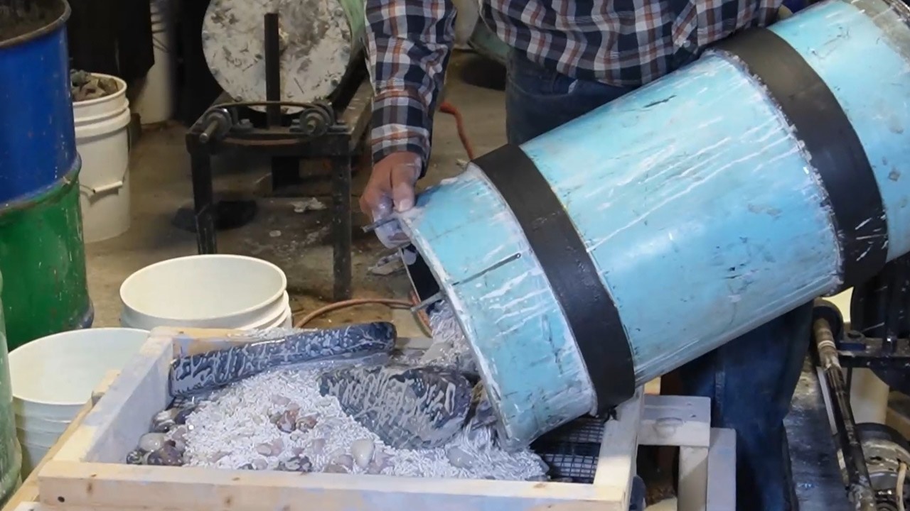 Еще один гигантский камнепад — выгрузка огромных образцов!