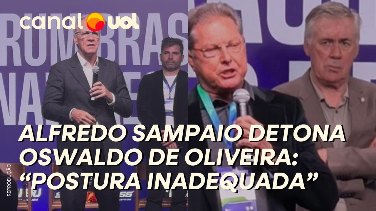 DIRIGENTE DETONA FALAS DE OSWALDO DE OLVEIRA EM EVENTO DA CBF COM ANCELOTTI: &lsquo;VEXAME&rsquo;; VEJA O V&Iacute;DEO