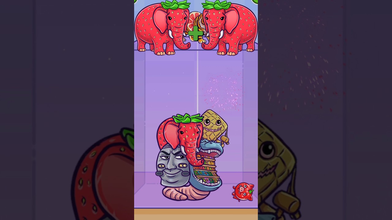 Merge Fellas Epic Double Boss Brainrot 🤯 Fusion Strawberry Elephant ⁉️ #mergefellas #italianbrainrot