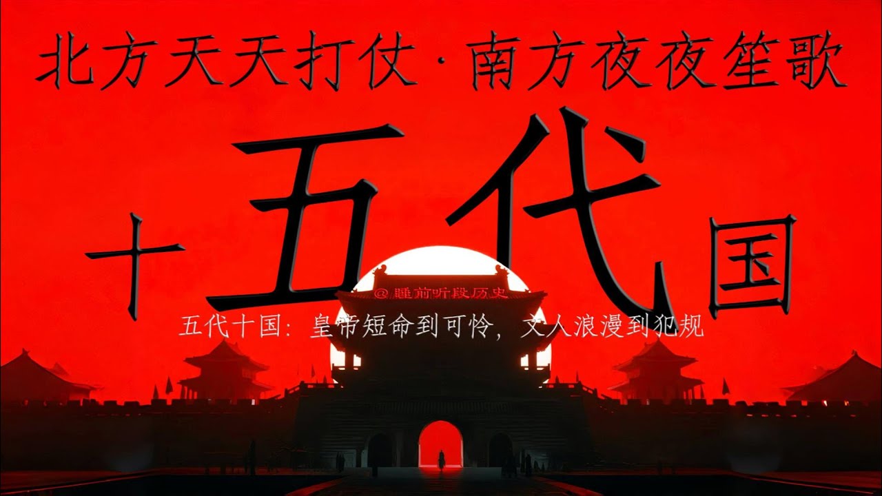 睡前听《五代十国》｜ 皇帝短命到可怜，文人浪漫到犯规 ｜ 一边杀得昏天黑地，一边写词写到千古