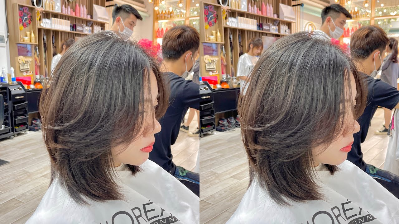 Cắt tóc lỡ layer | Square graduation x Round Layer |Bean Hair Studio