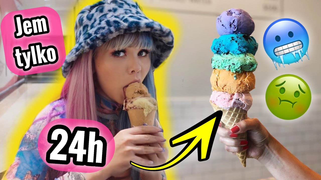 🍦JEM TYLKO LODY przez 24H!🍨 *SMAK MAJONEZU i MROŻONE FRYTKI?!* 🍟🥶