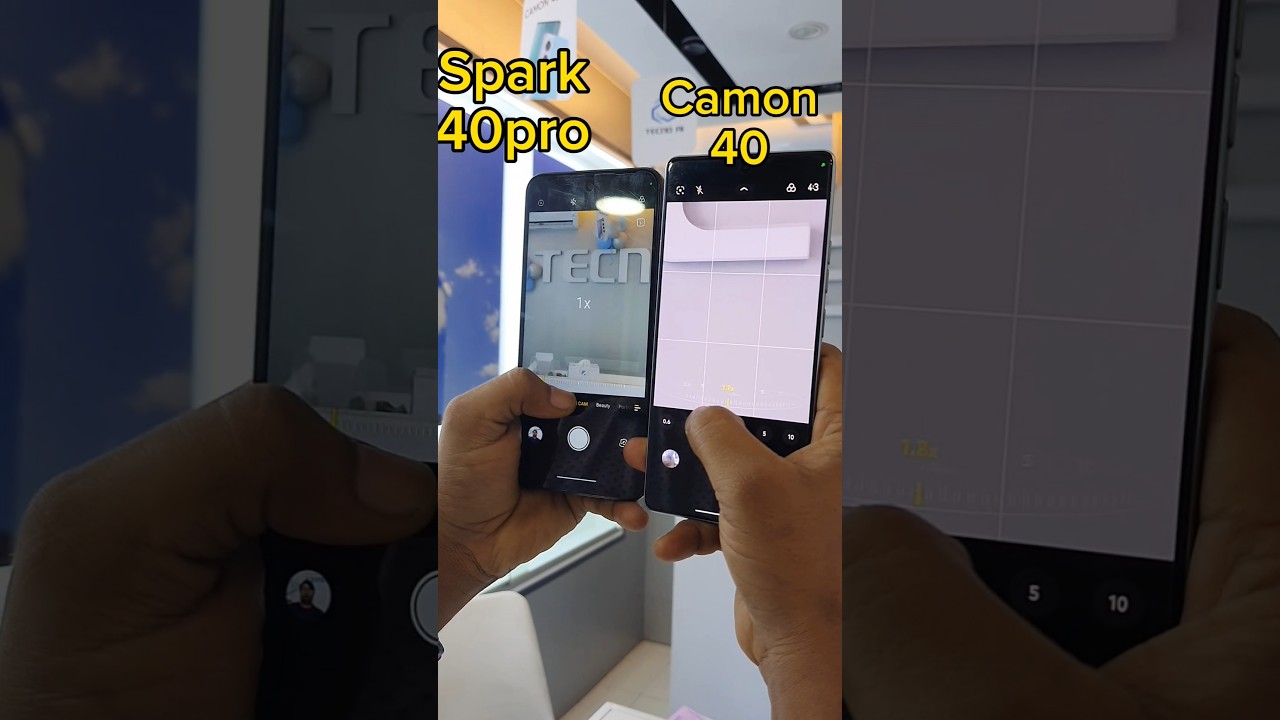 Tecno Spark 40 Pro Vs Tecno Camon 40 Wide Camera Test