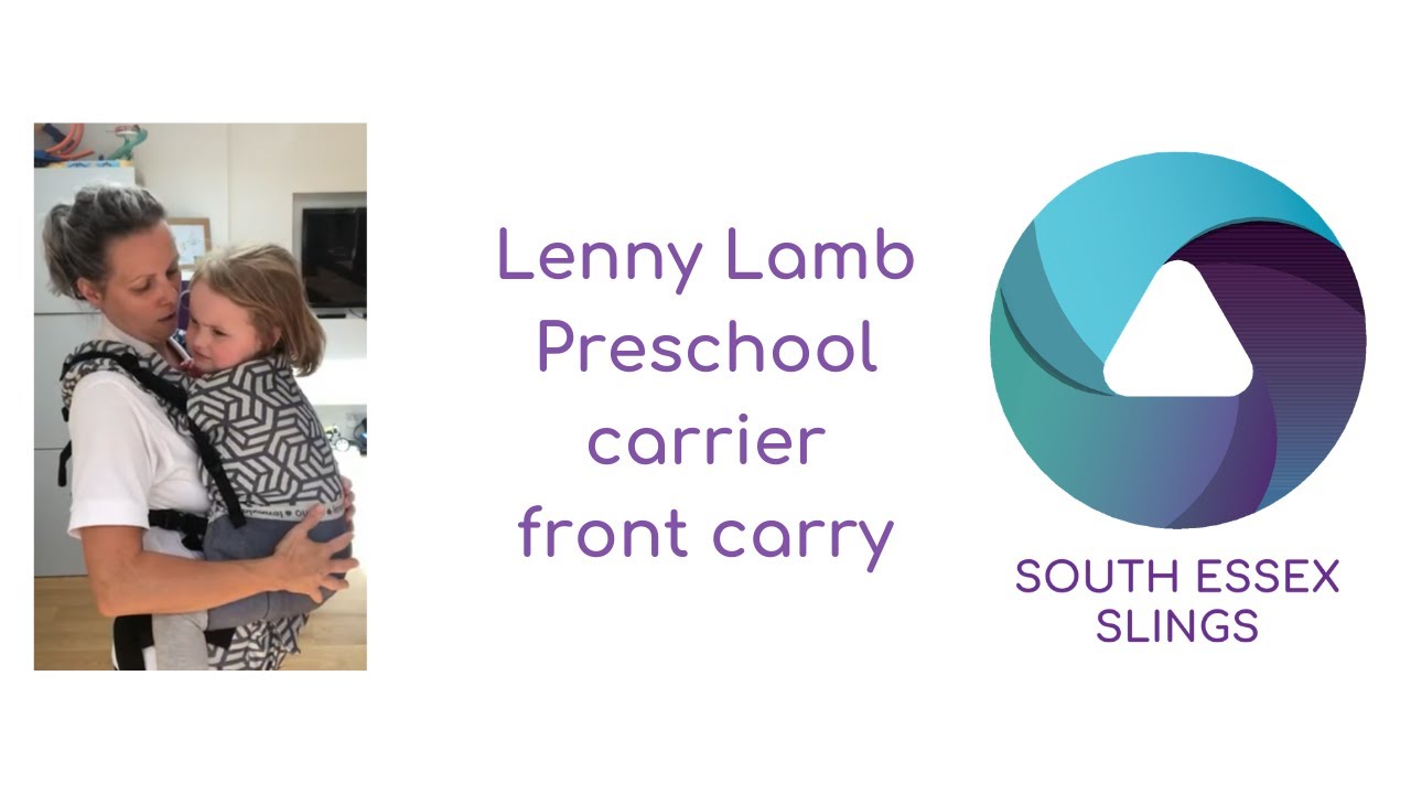 Lenny Lamb preschool front carry with a 3 year old. X and H straps.