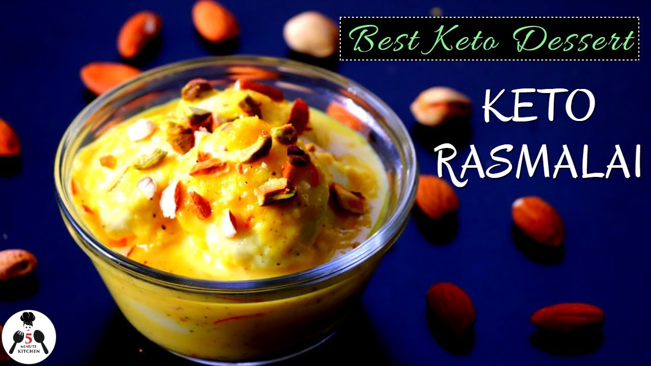 KETO RASMALAI | INDIAN KETO DESSERT | 5-Minute Kitchen