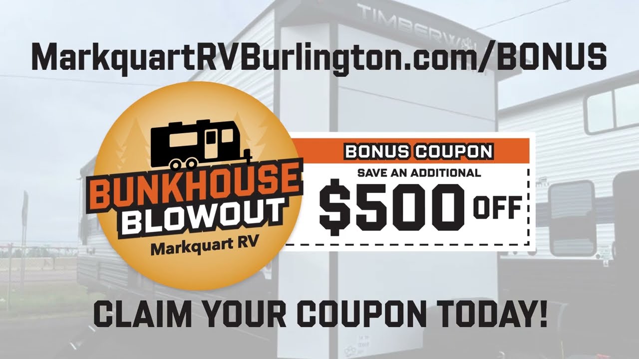 Bunkhouse Blowout! Save on Bunkhouse Campers - July 2025 | Markquart RV - Burlington MN