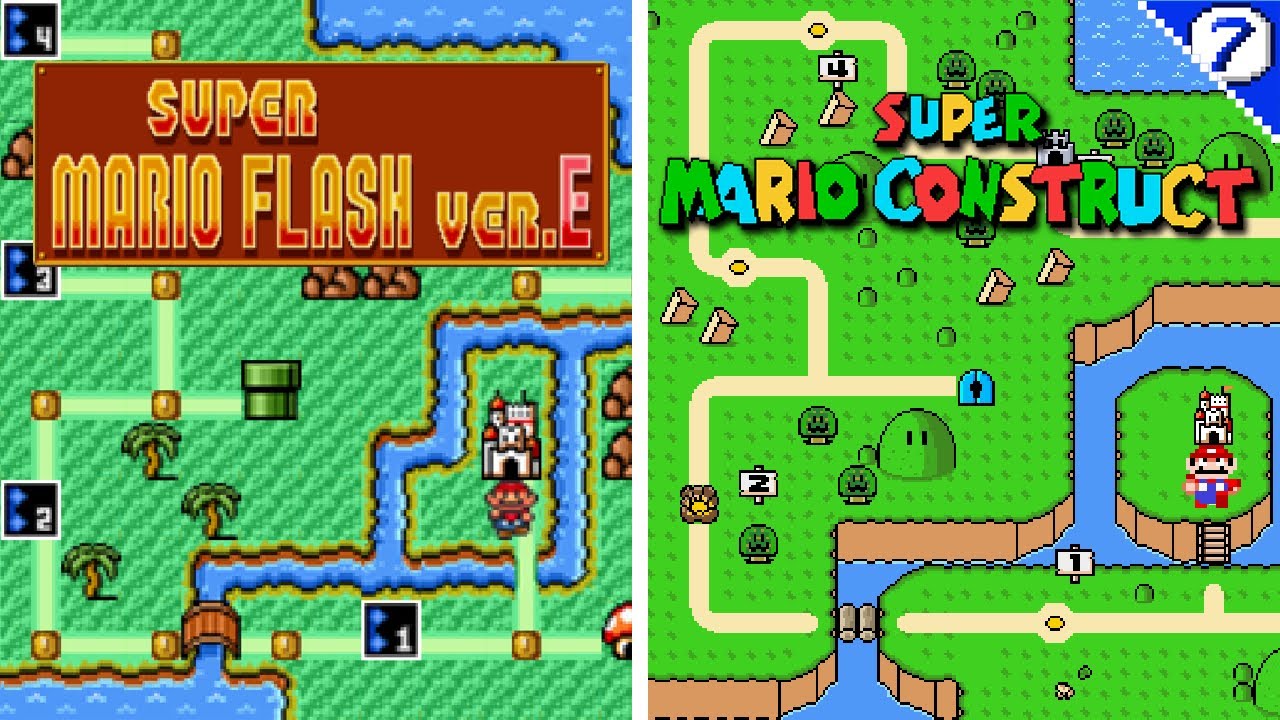 Super Mario Flash in Super Mario Construct! | FULL Game