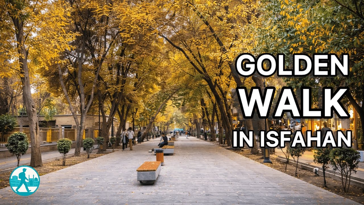 Isfahan’s Golden Walk 🍂 – The Most Beautiful Street in Iran?