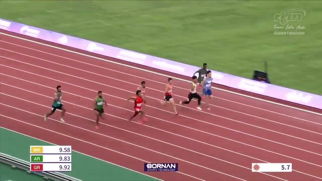 semifinal Asian games 2022 100m