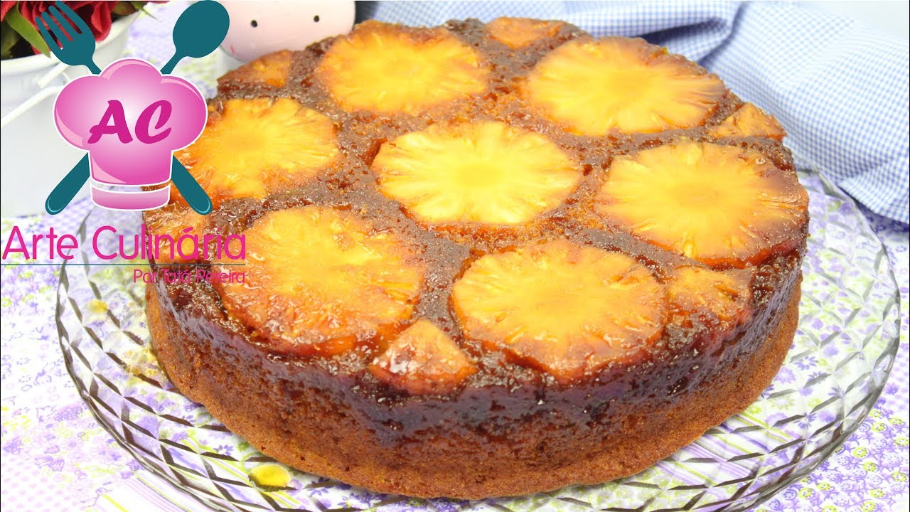 BOLO DE ABACAXI CARAMELIZADO, MAIS FÁCIL DO MUNDO