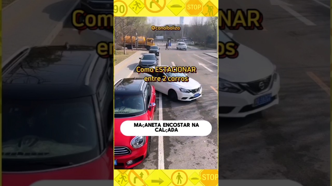 DICA! Estacionar entre dois carros | Baliza #autoescola #baliza #estacionamento #dirigir #goiania
