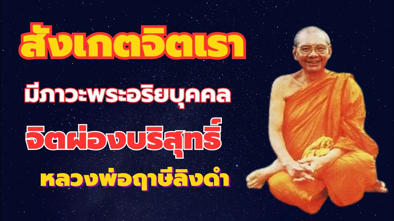 สังเกตจิตเรา มีสภาวะพระอริยบุคคลหรือไม่  จิตผ่องใสบริสุทธิ์ละเอียด หลวงพ่อฤาษีลิงดำ