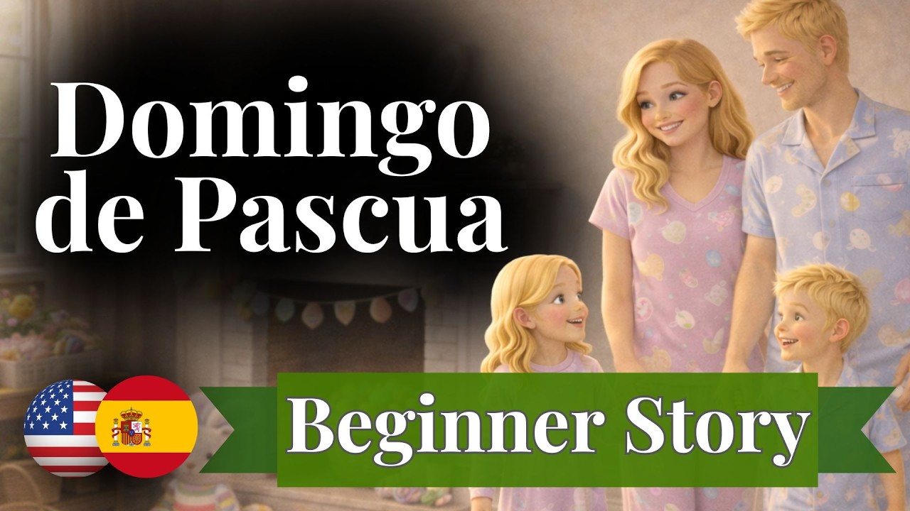 Learn Spanish Through a Short Story (A1–A2) | Easter Sunday | Past & Present Tense
