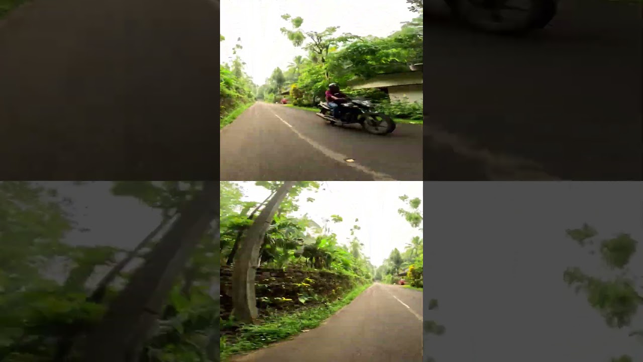 Mundakkayam - Poonjar Road 💚🛣️ Village Roads in Kerala 🌿💚 #village #poonjar #mundakkayam #roads4k