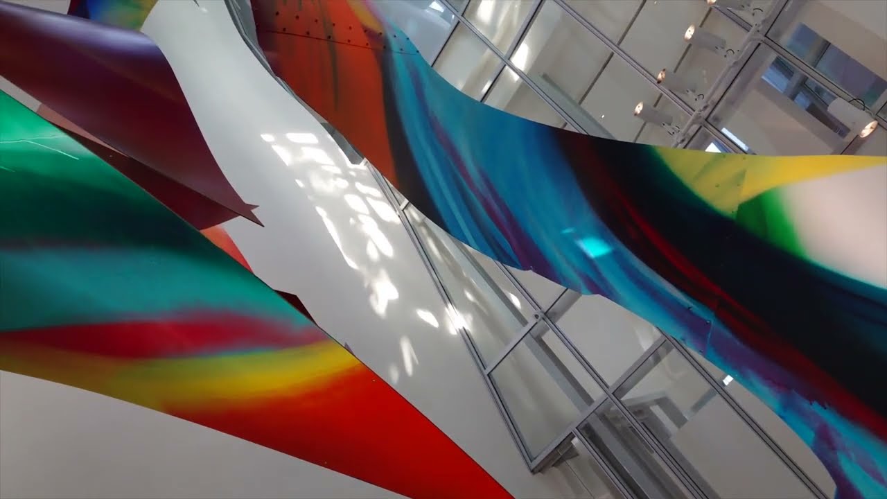 Splinter de Katharina Grosse à la fondation Vuitton à Paris