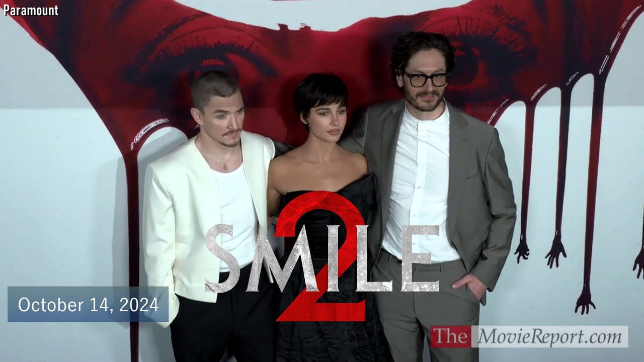 SMILE 2 premiere Naomi Scott, Kyle Gallner, Parker Finn & cast interviews - October 14, 2024 4K