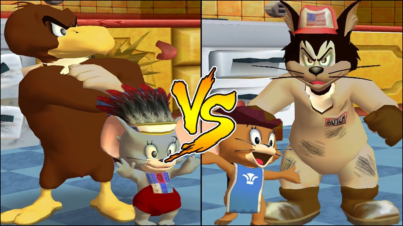 Tom and Jerry in War of the Whiskers Nibbles And Eagle Vs Jerry And Butch (Master Difficulty)