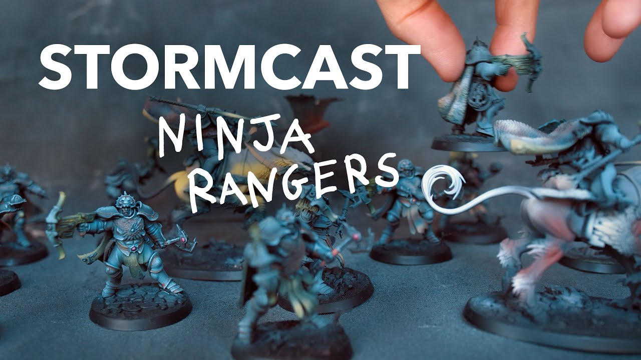 My First Wargame Army - The Stormcast Ninja Rangers Chapter 1 - AoS Fantasy
