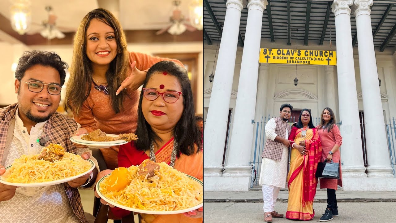 Valentine’s Day তে Maa ও Bou কে নিয়ে Biriyani Date😍সেরা Biriyani Mukherjee’s Restaurent Serampore