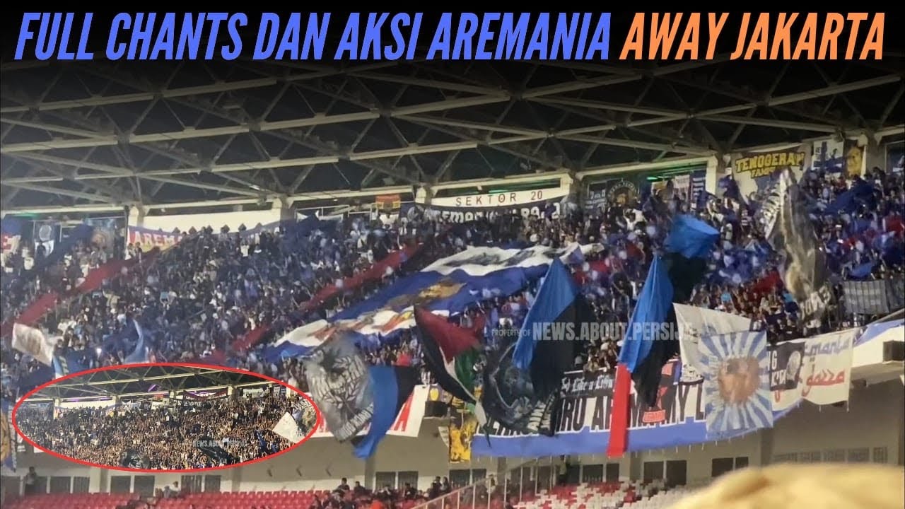 KOREO AREMANIA FULL CHANTS AWAY JAKARTA LAGA PERSIJA JAKARTA VS AREMA FC #aremania #persijavsarema
