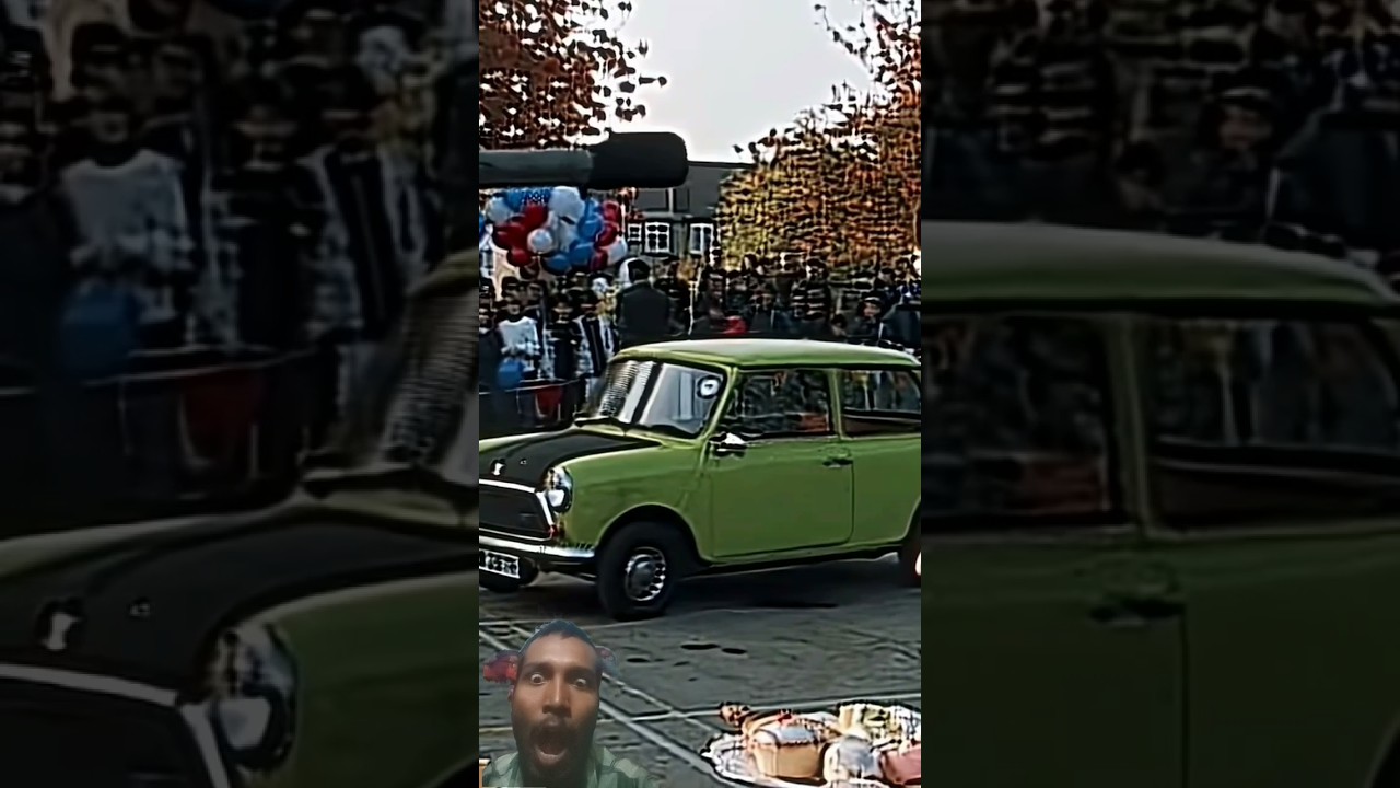 😱Mr Bean's car had been destroyed.